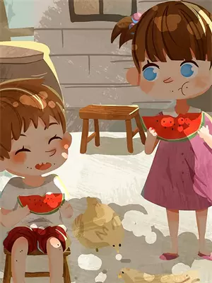 晚风遇落霞